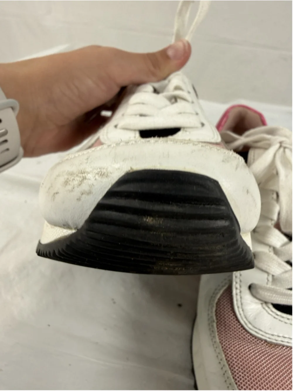 Michael Kors Allie Wrap Trainer Sneakers Smokey Rose Women's Sz 7.5M